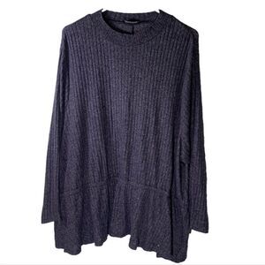 Women's Ribbed Knit Top - PURPLE